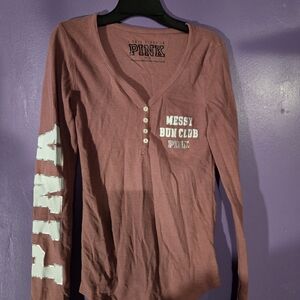 PINK Victoria's Secret Mauve Sleep Top